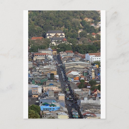 Landschaftliche Sicht auf Kandy, Sri Lanka Postkarte (Vorderseite)