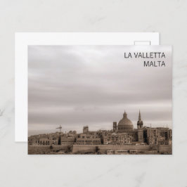 Landschaftliche Sicht auf La Valletta, Hauptstadt  Postkarte