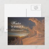 Landschaftliche Sicht auf Schneegeister bei Sonnen Postkarte (Vorne/Hinten)