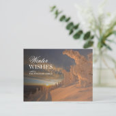 Landschaftliche Sicht auf Schneegeister bei Sonnen Postkarte (Stehend Vorderseite)