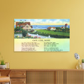 Landschaftliche Sicht auf Zuhause mit Gedicht Leinwanddruck (Insitu (Wohnzimmer))