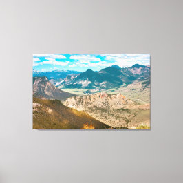 Landschaftliche Sicht vom Chief Joseph Highway in  Leinwanddruck