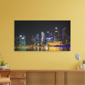 Landschaftliche Singapur Skyline Leinwanddruck (Insitu (Wohnzimmer))