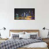 Landschaftliche Singapur Skyline Leinwanddruck (Insitu (Schlafzimmer))