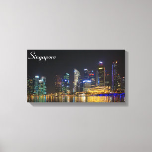 Landschaftliche Singapur Skyline Leinwanddruck