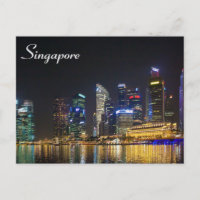Landschaftliche Singapur Skyline