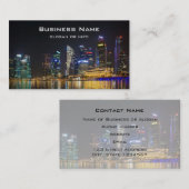 Landschaftliche Singapur Skyline Visitenkarte (Vorne/Hinten)
