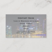 Landschaftliche Singapur Skyline Visitenkarte (Rückseite)