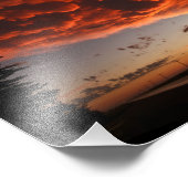 Landschaftliche SK Mammatus Clouds Fotodruck (Ecke)