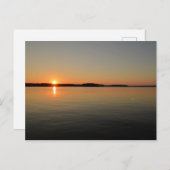 Landschaftliche Sonnenuntergänge am See Postkarte (Vorne/Hinten)