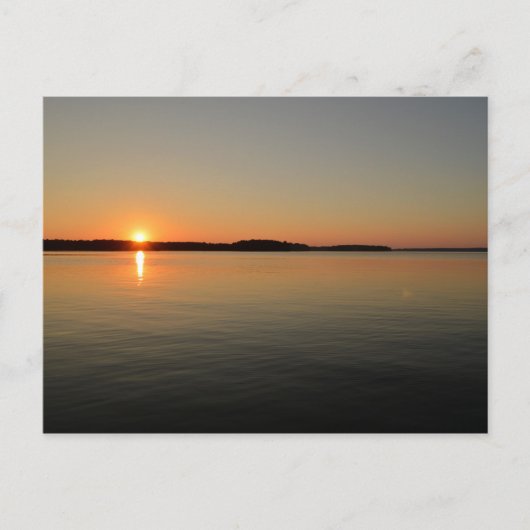 Landschaftliche Sonnenuntergänge am See Postkarte (Vorderseite)