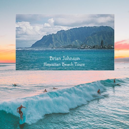 Landschaftliche Strandurlaub Personalisierte Visit Visitenkarte