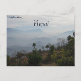 Landschaftliche Szene in Gulmi Nepal Postkarte