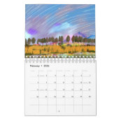 Landschaftliche Szene mit Sternpfaden Landschaft A Kalender (Feb 2026)