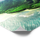 Landschaftliche Tropical Kauai Hawaii Island Poster (Ecke)