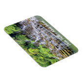 Landschaftliche Twin Falls Rock Island Magnet (Rechte Seite)