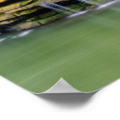 Landschaftliche Twin Falls Rock Island Poster (Ecke)