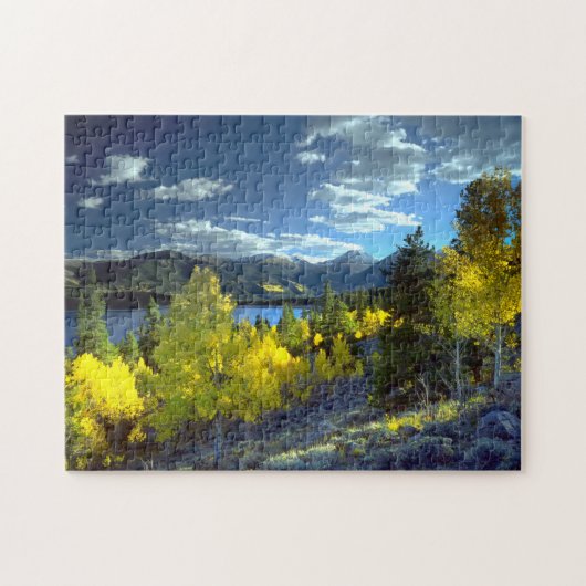Landschaftliche Twin Seen Colorado USA Reisen Natu Puzzle (Horizontal)