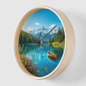 Landschaftliche Uhr am Bergsee (Winkel)