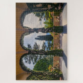 Landschaftliche Veranda in Villa am Comer See, Ita Puzzle (Vertikal)