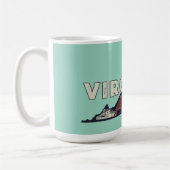 Landschaftliche Virginia Retro Silhouette Kaffeetasse (Links)