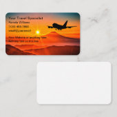 Landschaftliche Visitenkarten für Agent Visitenkarte (Vorne/Hinten)