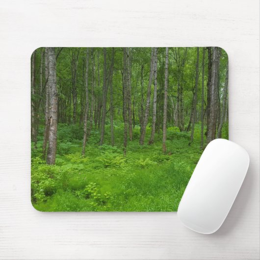 Landschaftliche Waldgrün-Mousepad Mousepad (Mit Mouse)