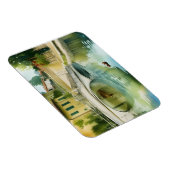Landschaftliche Wasserfarbe der Canal Bridge Magnet (Rechte Seite)