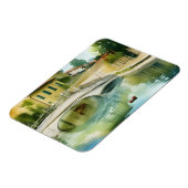 Landschaftliche Wasserfarbe der Canal Bridge Magnet (Linke Seite)