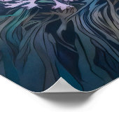 Landschaftliche Wasserfarbe Poster (Ecke)