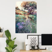 Landschaftliche Wasserfarbe Poster (Heimbüro)