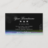 Landschaftliche Wasserfarben Fantastische Bergwelt Visitenkarte (Rückseite)