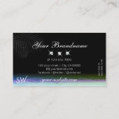 Landschaftliche Wasserfarben Sparkling Diamonds In Visitenkarte (Rückseite)