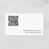 Landschaftliche Wasserfarbenkarte Visitenkarte (Rückseite)