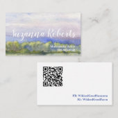 Landschaftliche Wasserfarbenkarte Visitenkarte (Vorne/Hinten)