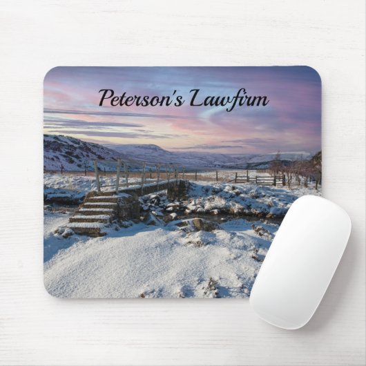 Landschaftliche Weihnachtslandschaft Mousepad (Mit Mouse)