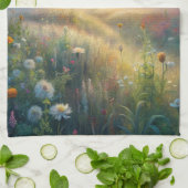 Landschaftliche Wiese mit Blume Geschirrtuch (Gefaltet)