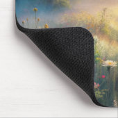 Landschaftliche Wiese mit Blume Mousepad (Ecke)