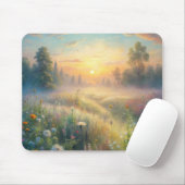 Landschaftliche Wiese mit Blume Mousepad (Mit Mouse)