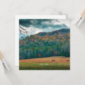 Landschaftliche Wiese North Carolina (mit einer Au Karte (Vorderseite/Rückseite Beispiel)