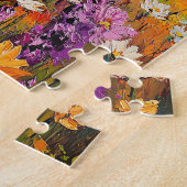 Landschaftliche Wildblumen und Berge Kunst und Kul Puzzle (Seite)