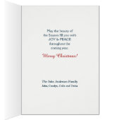 Landschaftliche Winter Mountain Peace Weihnachtska (Innen (Rechts))