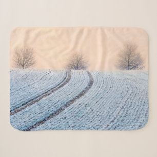 Landschaftliche Winterlandschaft Bäume mit Hoarfro Sherpadecke