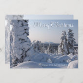 Landschaftliche Winterlandschaft Frohe Weihnachten (Vorne/Hinten)