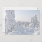 Landschaftliche Winterlandschaft Frohe Weihnachten (Rückseite)