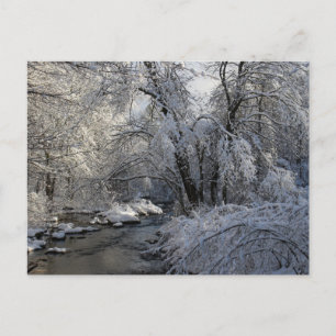 Landschaftliche Winterlandschaft Postkarte