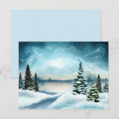 landschaftliche Winterpostkarte Postkarte (Vorne/Hinten)