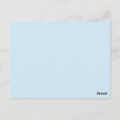 landschaftliche Winterpostkarte Postkarte (Rückseite)