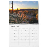 Landschaftliche Wüsten-Fotografie/Arizona ist Kalender (Feb 2026)