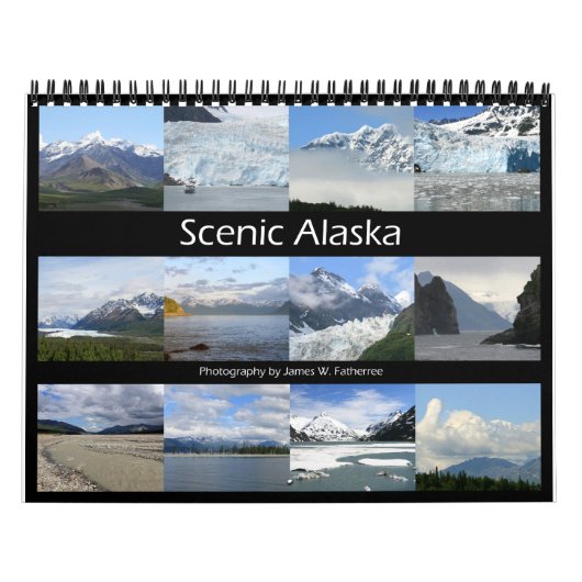Landschaftlicher Alaska Wall Kalender von J.W. Vat (Titelbild)